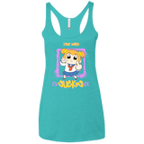 T-Shirts Tahiti Blue / X-Small Your Waifu Women's Triblend Racerback Tank