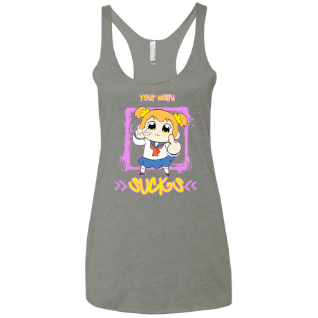 T-Shirts Venetian Grey / X-Small Your Waifu Women's Triblend Racerback Tank