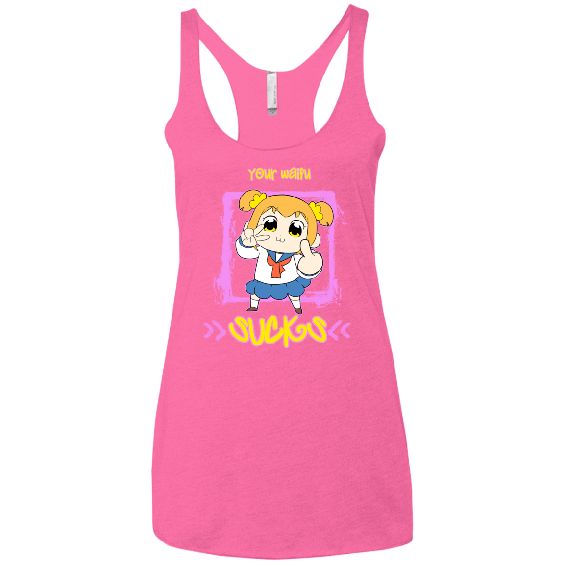 T-Shirts Vintage Pink / X-Small Your Waifu Women's Triblend Racerback Tank