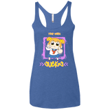 T-Shirts Vintage Royal / X-Small Your Waifu Women's Triblend Racerback Tank