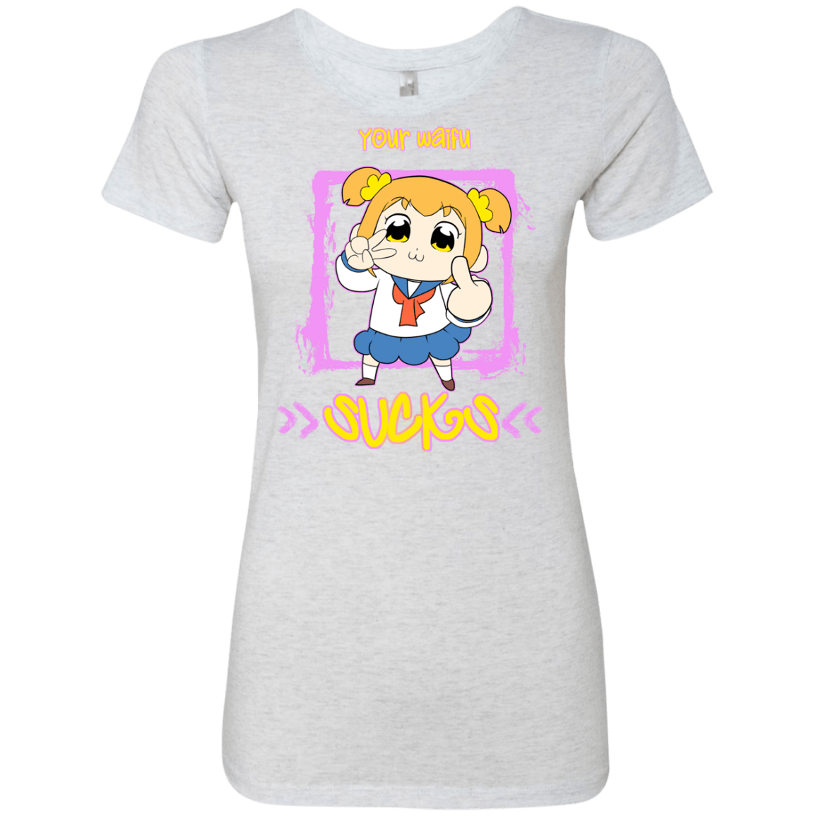 T-Shirts Heather White / S Your Waifu Women's Triblend T-Shirt