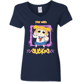 T-Shirts Navy / S Your Waifu Women's V-Neck T-Shirt