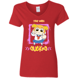 T-Shirts Red / S Your Waifu Women's V-Neck T-Shirt