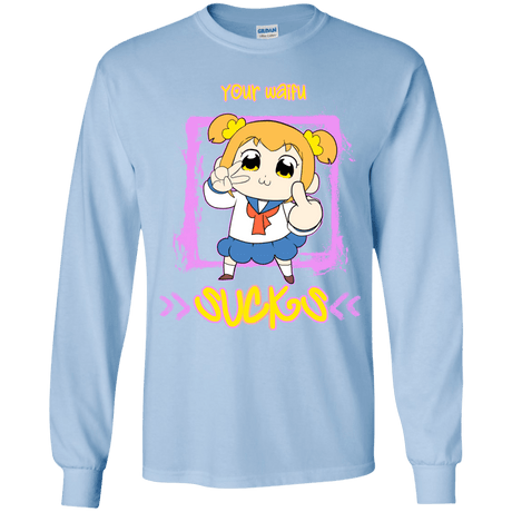 T-Shirts Light Blue / YS Your Waifu Youth Long Sleeve T-Shirt