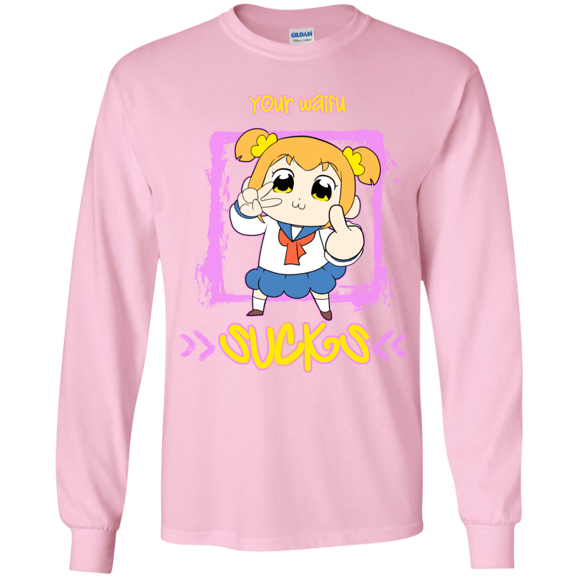 T-Shirts Light Pink / YS Your Waifu Youth Long Sleeve T-Shirt