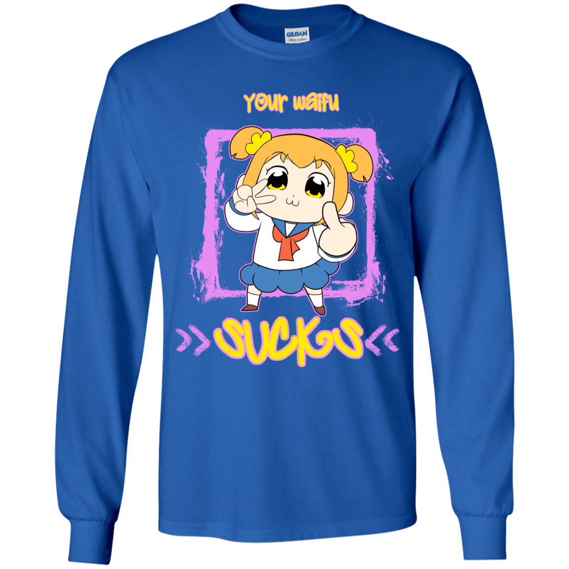 T-Shirts Royal / YS Your Waifu Youth Long Sleeve T-Shirt