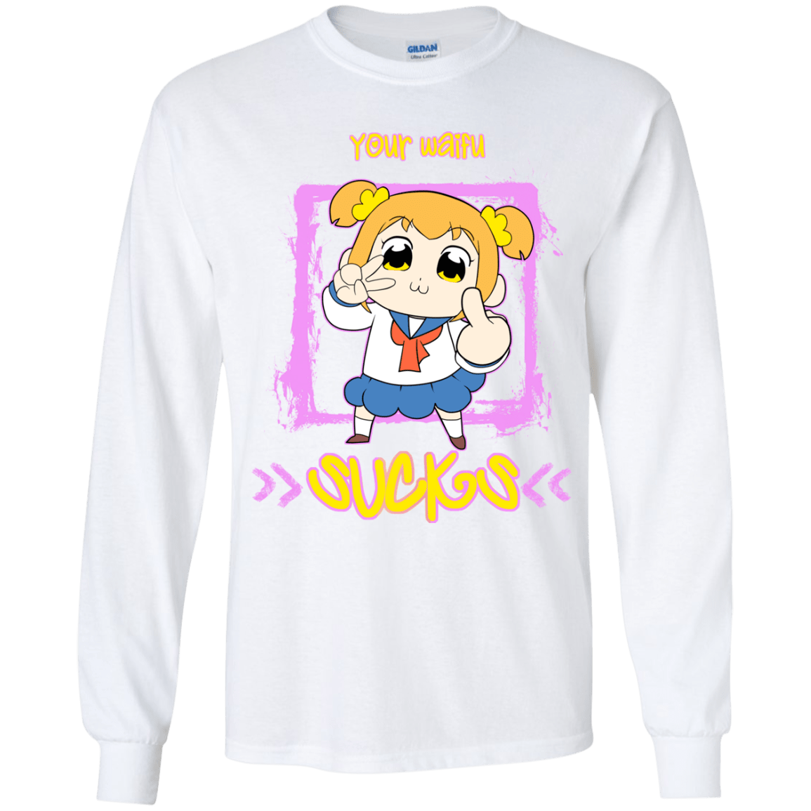 T-Shirts White / YS Your Waifu Youth Long Sleeve T-Shirt