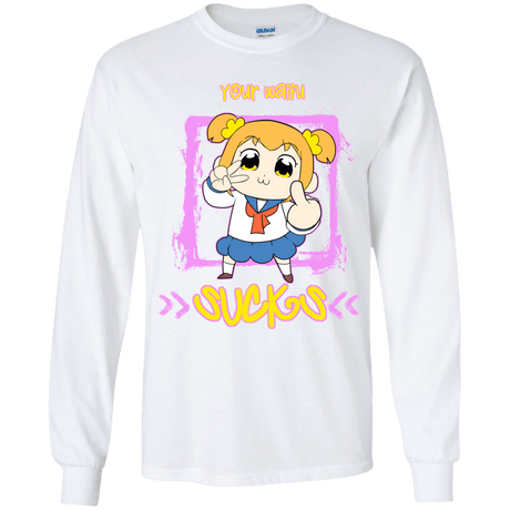 T-Shirts White / YS Your Waifu Youth Long Sleeve T-Shirt