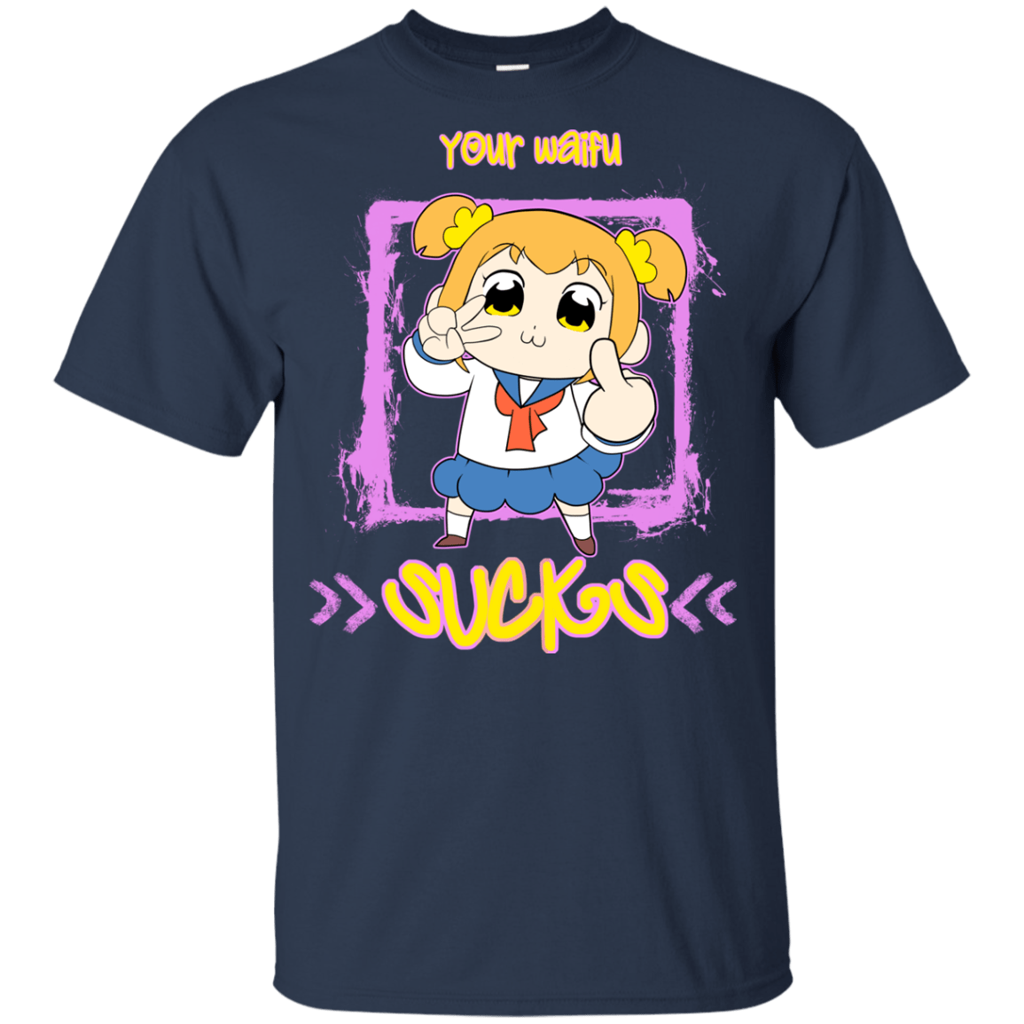 T-Shirts Navy / YXS Your Waifu Youth T-Shirt