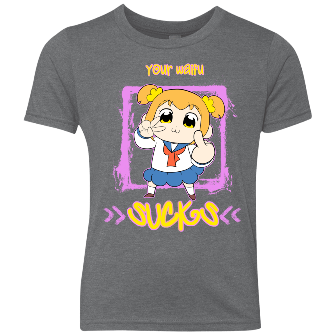 T-Shirts Premium Heather / YXS Your Waifu Youth Triblend T-Shirt