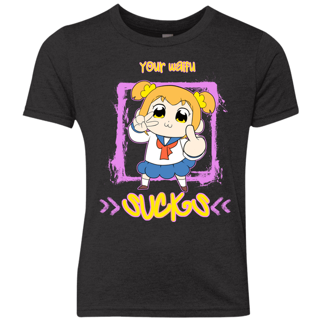 T-Shirts Vintage Black / YXS Your Waifu Youth Triblend T-Shirt