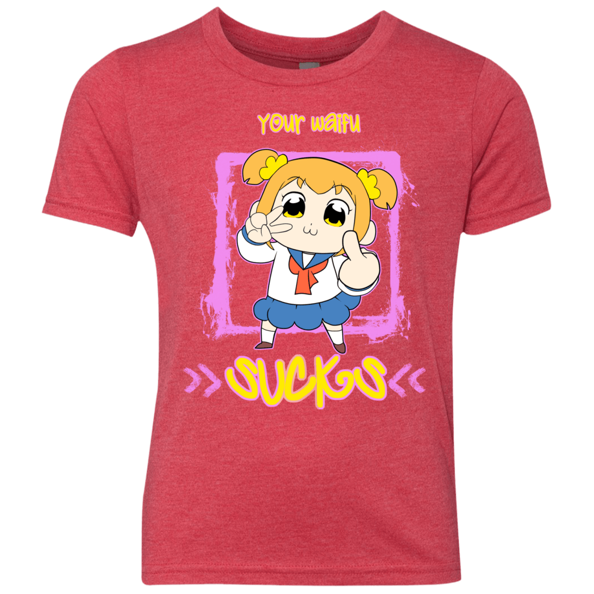 T-Shirts Vintage Red / YXS Your Waifu Youth Triblend T-Shirt