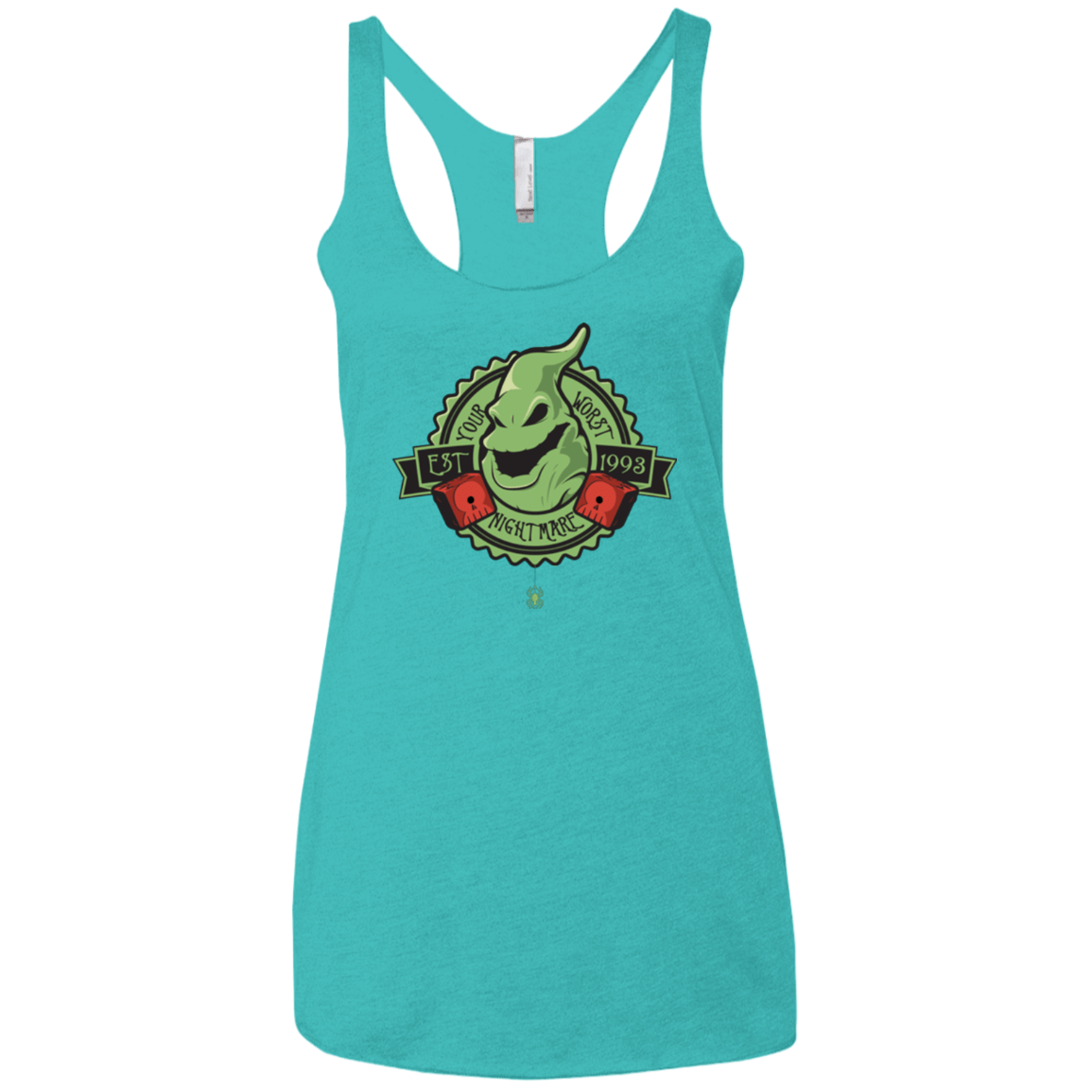 T-Shirts Tahiti Blue / X-Small YOUR WORST NIGHTMARE Women's Triblend Racerback Tank