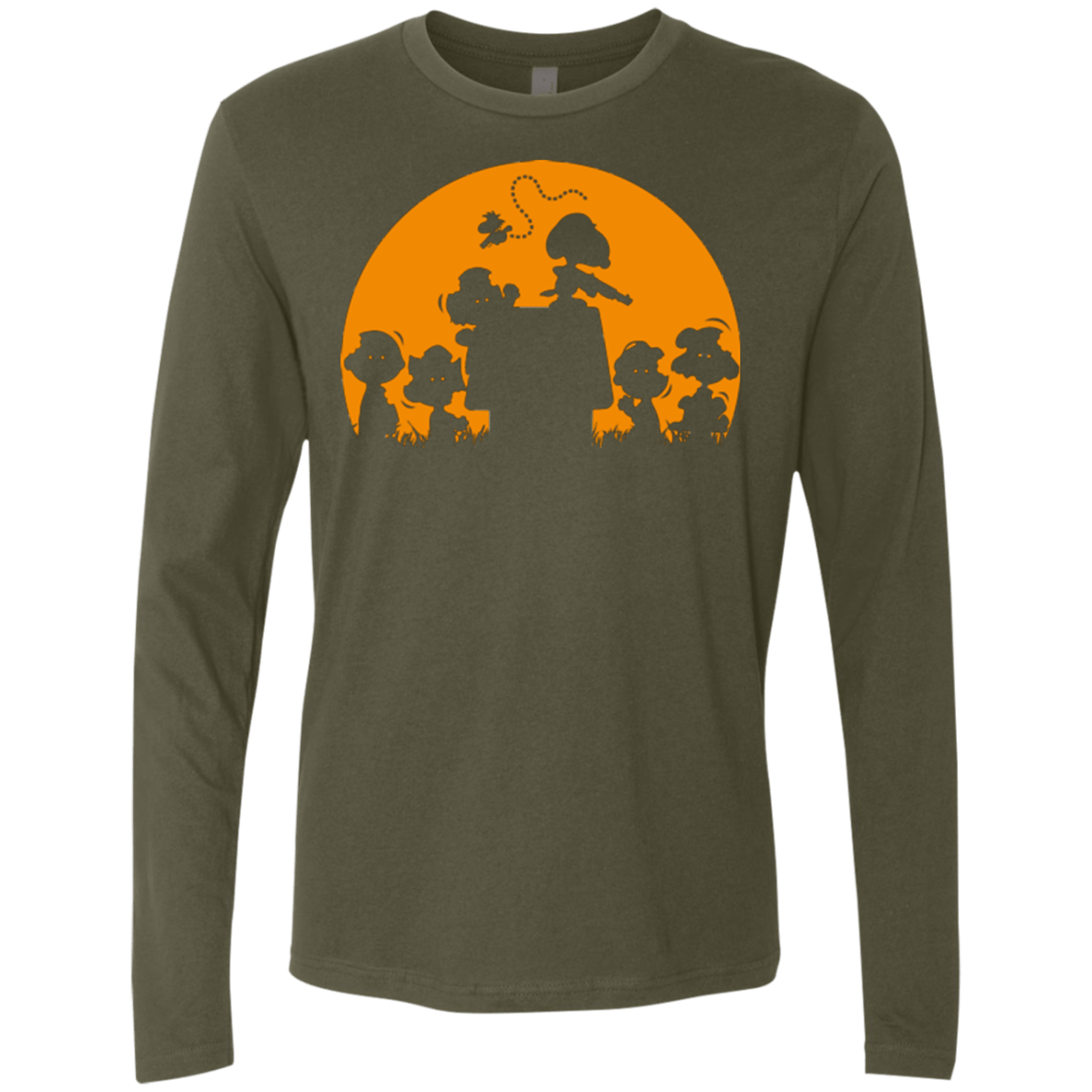 T-Shirts Military Green / Small Youre A Zombie Chuck Men's Premium Long Sleeve