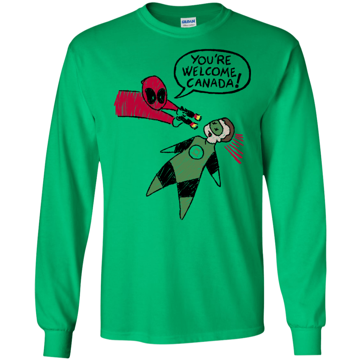 T-Shirts Irish Green / S Youre Welcome Canada Men's Long Sleeve T-Shirt