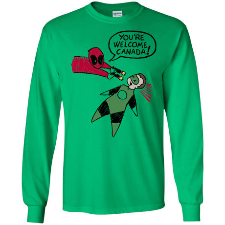 T-Shirts Irish Green / S Youre Welcome Canada Men's Long Sleeve T-Shirt