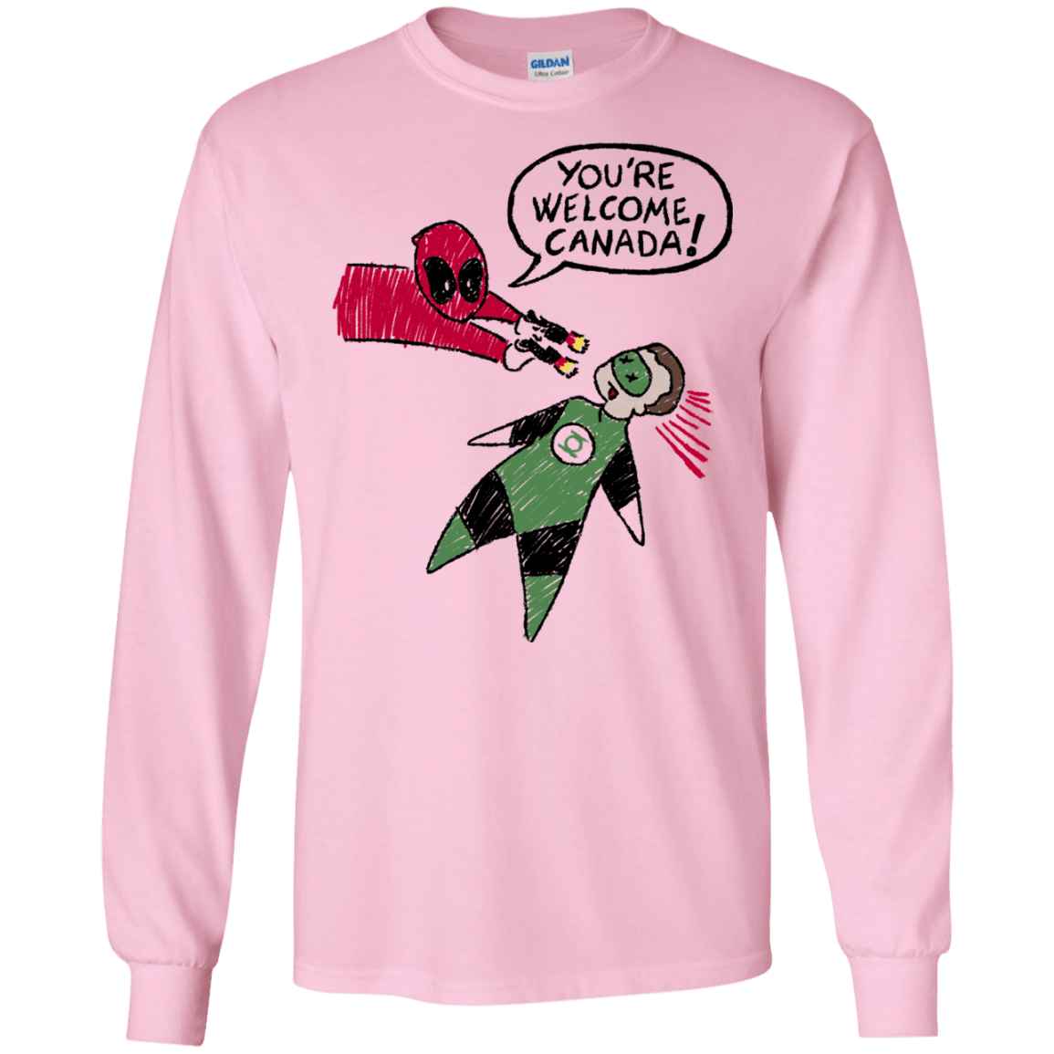 T-Shirts Light Pink / S Youre Welcome Canada Men's Long Sleeve T-Shirt