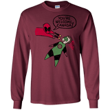 T-Shirts Maroon / S Youre Welcome Canada Men's Long Sleeve T-Shirt