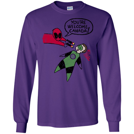 T-Shirts Purple / S Youre Welcome Canada Men's Long Sleeve T-Shirt