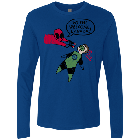 T-Shirts Royal / S Youre Welcome Canada Men's Premium Long Sleeve