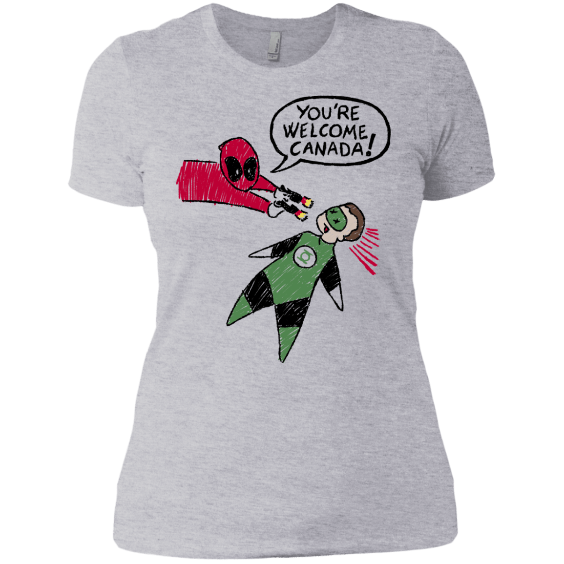 T-Shirts Heather Grey / X-Small Youre Welcome Canada Women's Premium T-Shirt