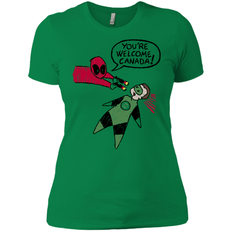 T-Shirts Kelly Green / X-Small Youre Welcome Canada Women's Premium T-Shirt