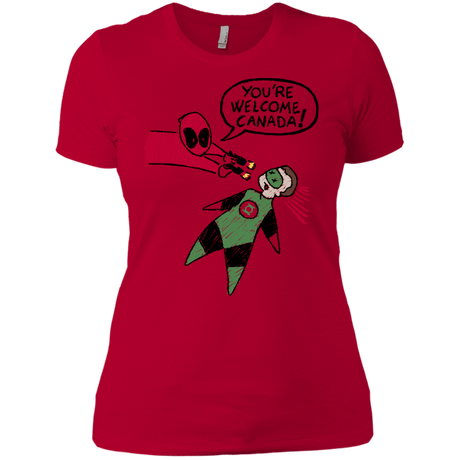 T-Shirts Red / X-Small Youre Welcome Canada Women's Premium T-Shirt