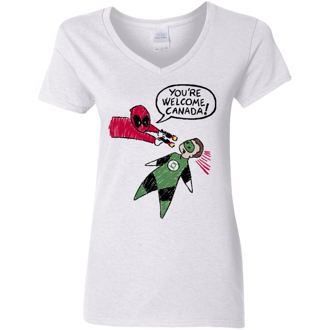 T-Shirts White / S Youre Welcome Canada Women's V-Neck T-Shirt