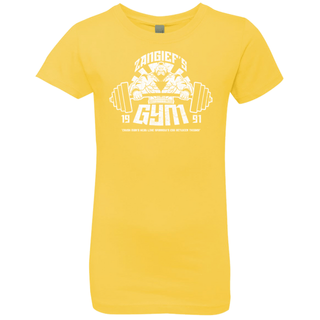 T-Shirts Vibrant Yellow / YXS Zangief Gym Girls Premium T-Shirt