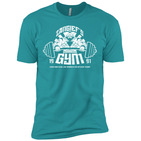 T-Shirts Tahiti Blue / X-Small Zangief Gym Men's Premium T-Shirt
