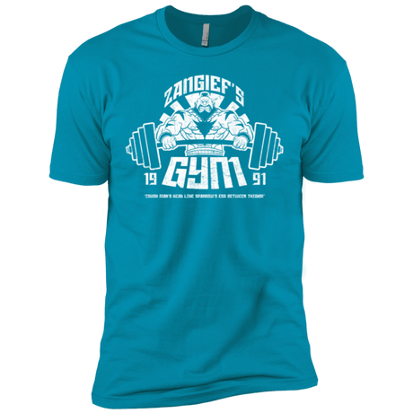T-Shirts Turquoise / X-Small Zangief Gym Men's Premium T-Shirt