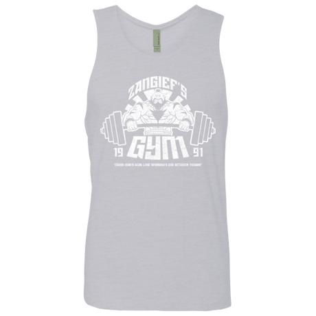 T-Shirts Heather Grey / Small Zangief Gym Men's Premium Tank Top