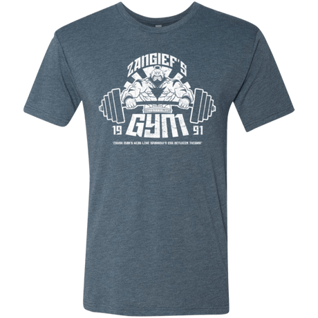 T-Shirts Indigo / Small Zangief Gym Men's Triblend T-Shirt