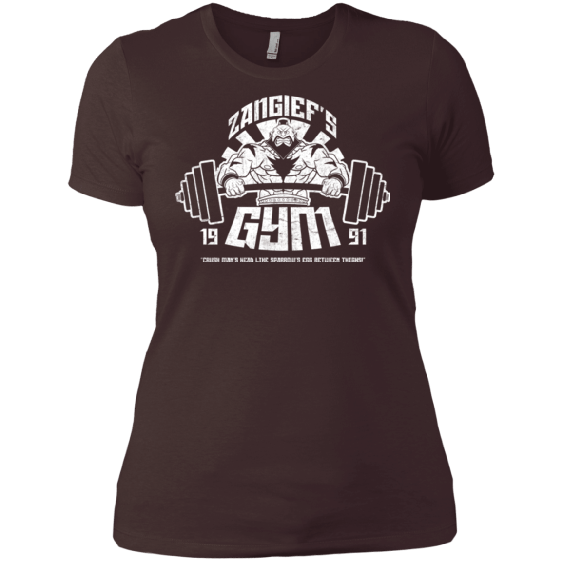 T-Shirts Dark Chocolate / X-Small Zangief Gym Women's Premium T-Shirt