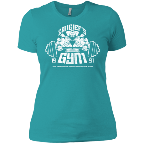 T-Shirts Tahiti Blue / X-Small Zangief Gym Women's Premium T-Shirt
