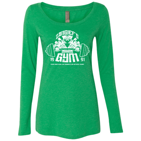 T-Shirts Envy / Small Zangief Gym Women's Triblend Long Sleeve Shirt