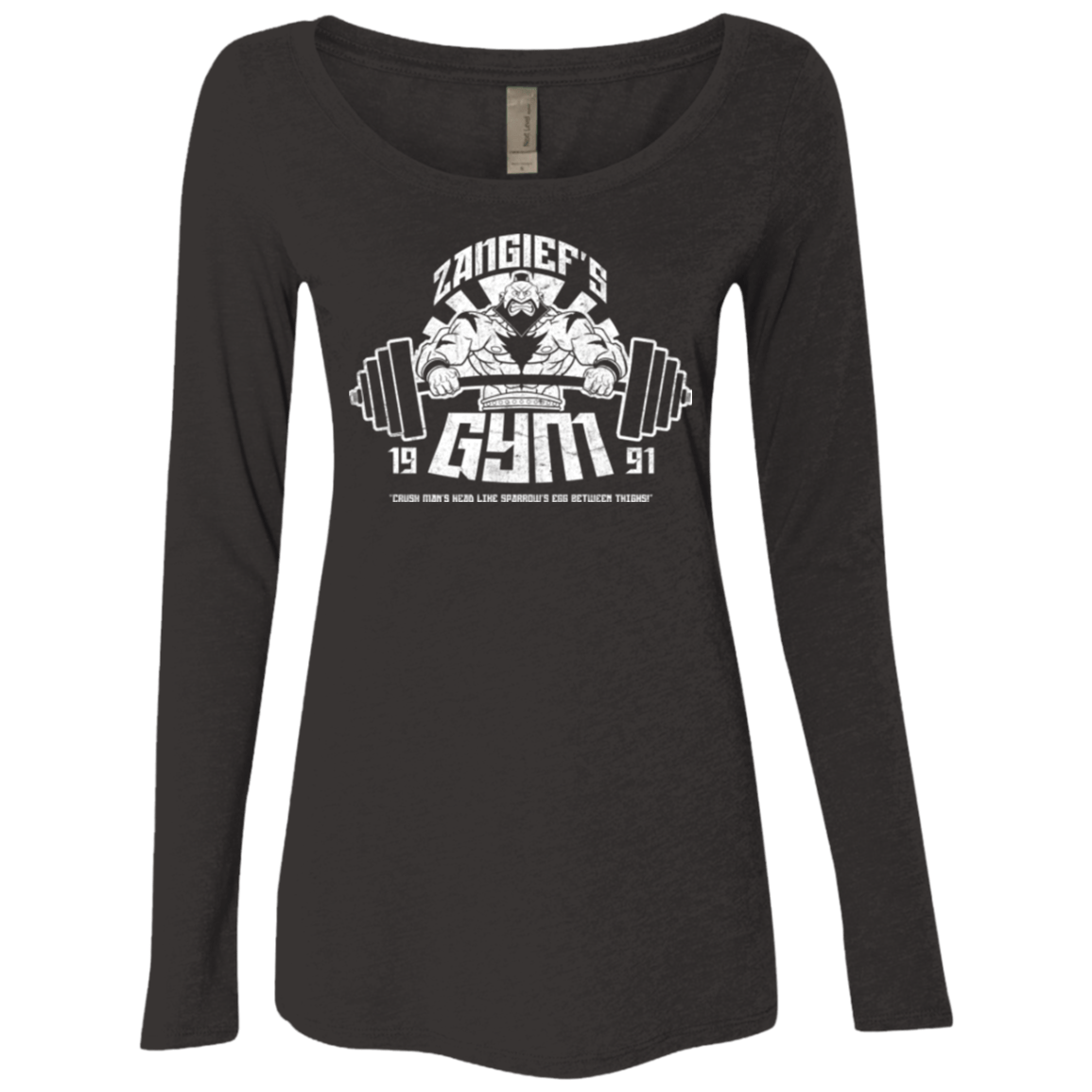 T-Shirts Vintage Black / Small Zangief Gym Women's Triblend Long Sleeve Shirt