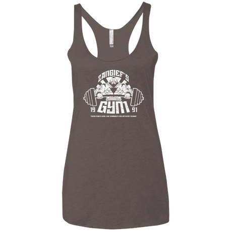 T-Shirts Macchiato / X-Small Zangief Gym Women's Triblend Racerback Tank
