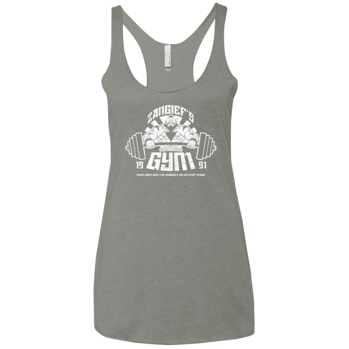 T-Shirts Venetian Grey / X-Small Zangief Gym Women's Triblend Racerback Tank