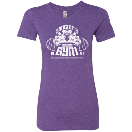 T-Shirts Purple Rush / Small Zangief Gym Women's Triblend T-Shirt