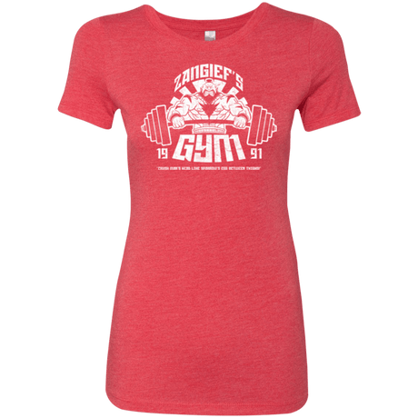 T-Shirts Vintage Red / Small Zangief Gym Women's Triblend T-Shirt