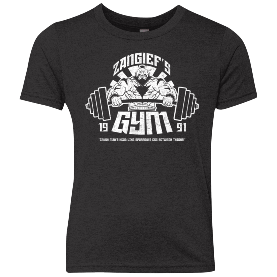 T-Shirts Vintage Black / YXS Zangief Gym Youth Triblend T-Shirt