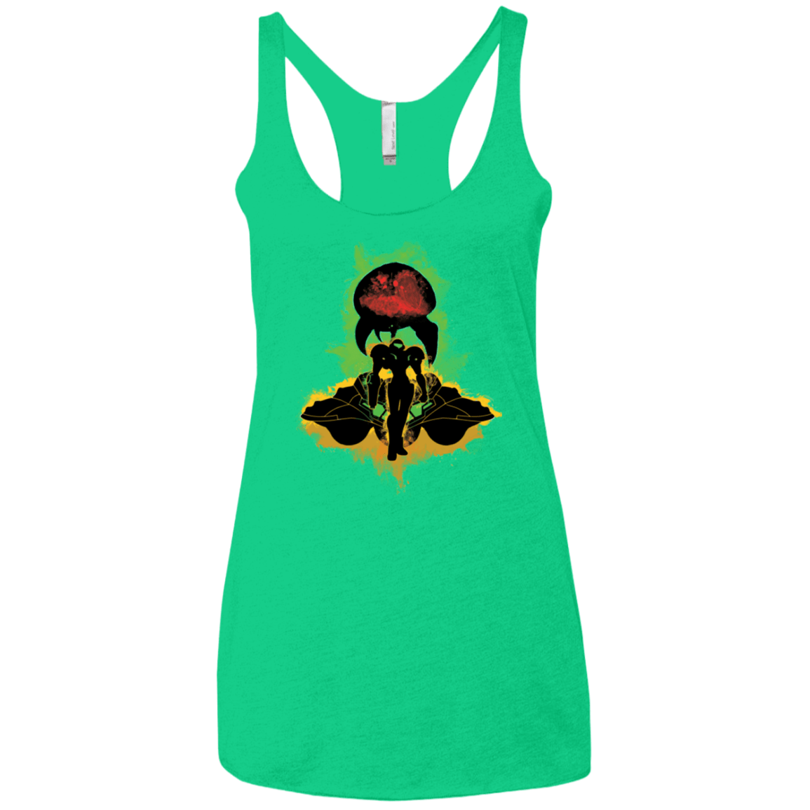 T-Shirts Envy / X-Small Zebes Conflict Women's Triblend Racerback Tank