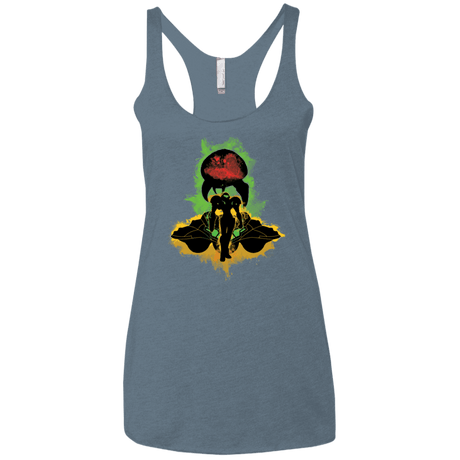 T-Shirts Indigo / X-Small Zebes Conflict Women's Triblend Racerback Tank