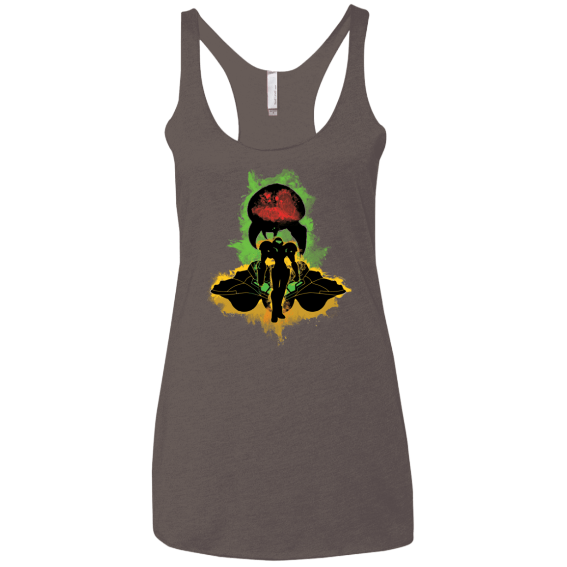 T-Shirts Macchiato / X-Small Zebes Conflict Women's Triblend Racerback Tank