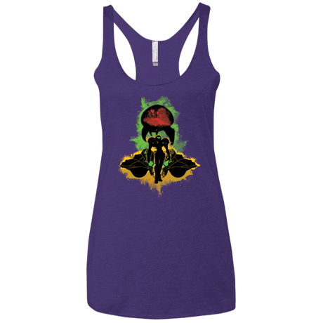 T-Shirts Purple / X-Small Zebes Conflict Women's Triblend Racerback Tank