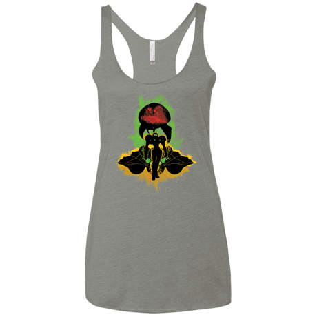 T-Shirts Venetian Grey / X-Small Zebes Conflict Women's Triblend Racerback Tank
