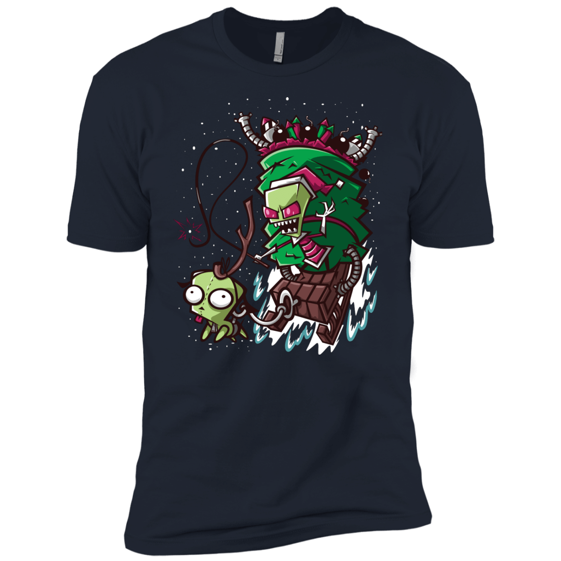 T-Shirts Midnight Navy / YXS Zim Stole Christmas Boys Premium T-Shirt