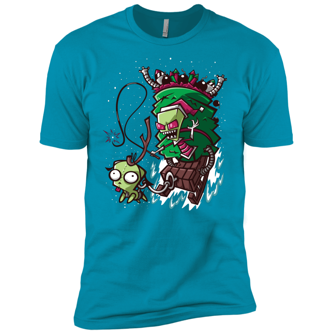 T-Shirts Turquoise / YXS Zim Stole Christmas Boys Premium T-Shirt