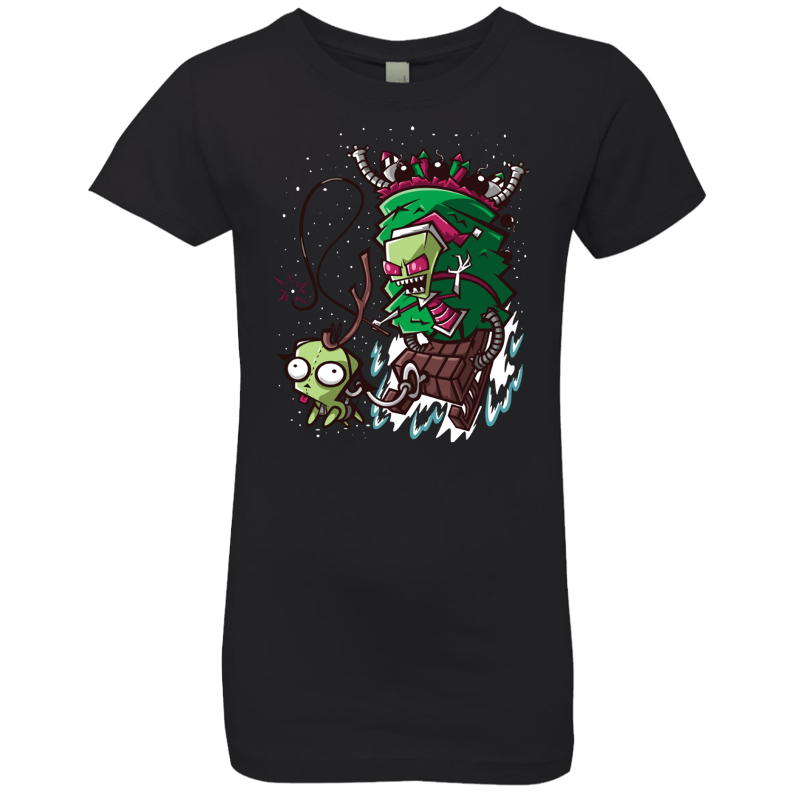 T-Shirts Black / YXS Zim Stole Christmas Girls Premium T-Shirt